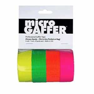 ガッファーテープ24mm幅×7m 蛍光色4本セット撮影用小物 布製テープ