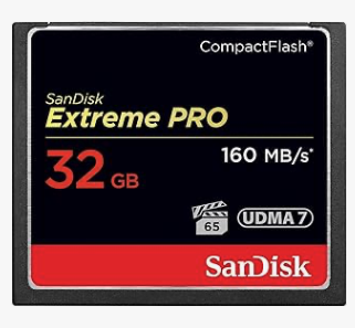 32Gb CFカード 撮影記録メディア SanDisk Extreme PRO 160MB
