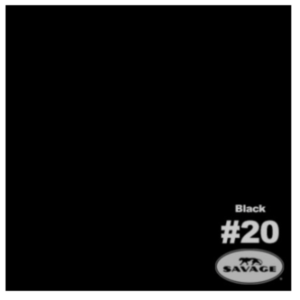 Savageサベージ撮影用背景紙バックグラウンドペーパー 2.72m幅x11m #20ブラック
