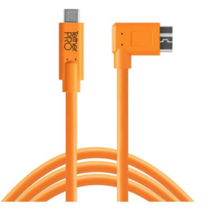テザーツールズ Tether Tools TetherPro USB-C to 3.0 Micro-B Right Angle 4.6m テザー撮影用ケーブル